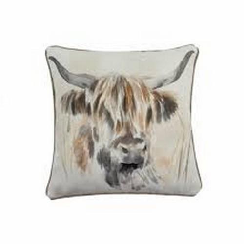 Evans Lichfield Highland Cow Cushion Cover