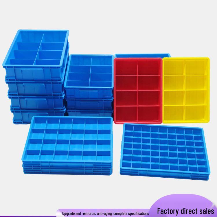 Multi-Compartment Plastic Organizer Box for Hardware and Tools