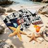 Custom Name Personalized Jujutsu Kaisen Print Beach Towel, for Trip Camping Beach Party Home Decor, Birthday Gift for Family & Friends