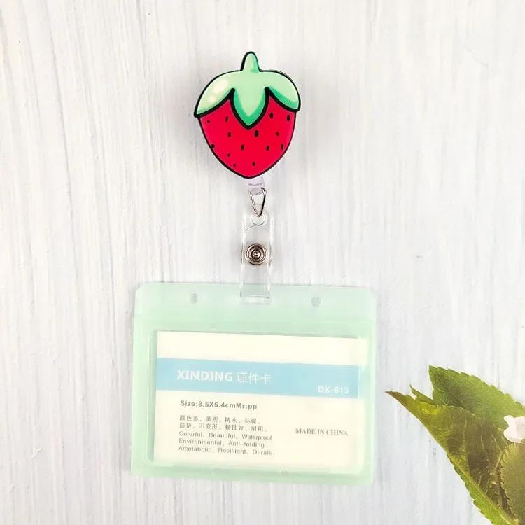 New Nurse Doctor Retractable Badge Reel with Horizontal Style Students ID Business Card Work Card Badge Holder Office Supplies