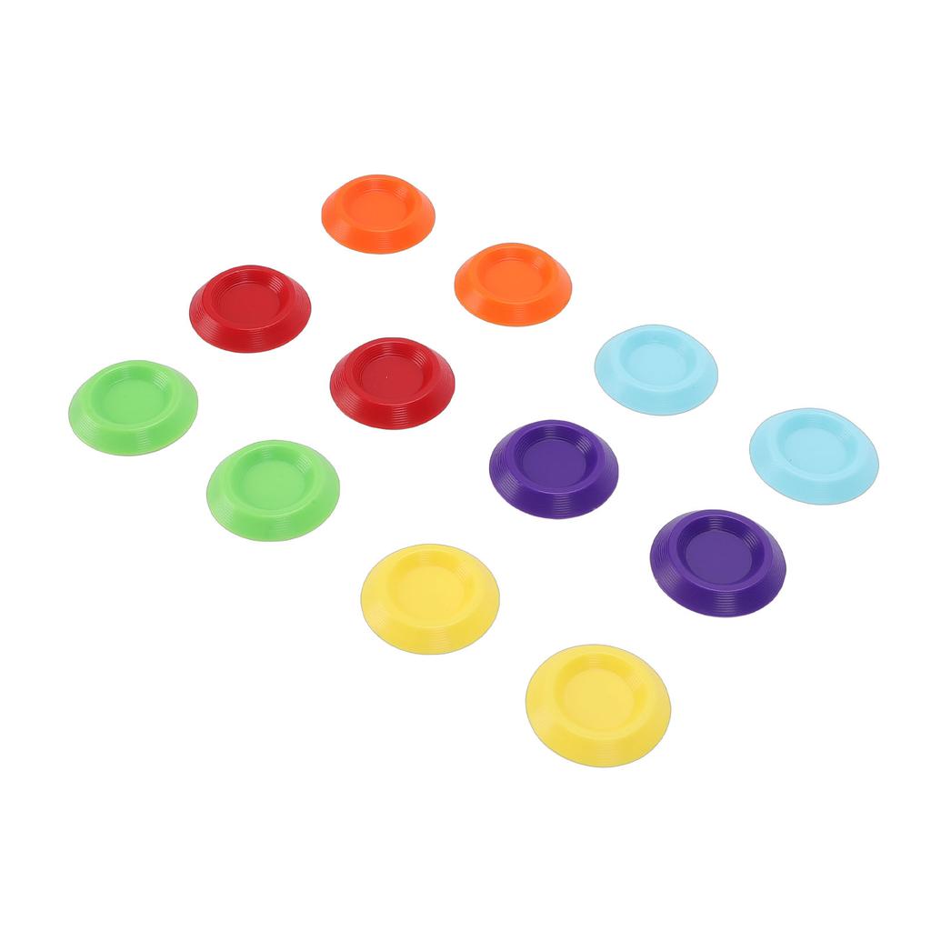 Reptile Water Dish, 12 Pieces Colorful Plastic Feeder Small Food Bowl 1.3 Inch for Bearded Dragon Leopard     Crab Dubia