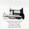 Waterproof Integrated Electric Pump Horn 12V/24V Double Tube Electronic Control Air Horn Universal Truck Automotive Air Horn