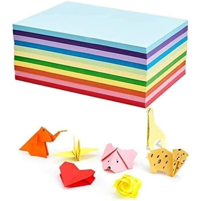 Eclet 40 Pcs Color A4 Medium Size Sheets (10 Sheets Each Color) Art And Craft Paper Double Sided Colored Set 3 (40)