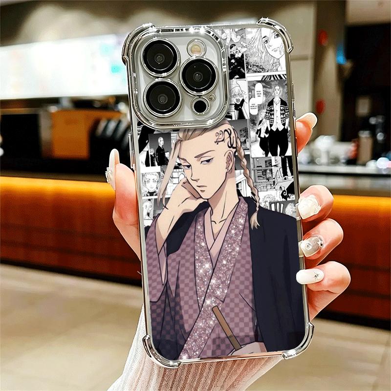 Tokyo Revengers Anime Soft Phone Case For iPhone 15 16 17 Air 14 Pro Max 16E Plus 13 12 Mini Plating Anti-Fall Fundas
