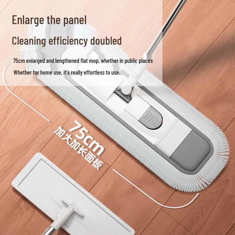 Large Area Dust Mop for Hotels and Homes – Extended Flat Mop for Tile Floors