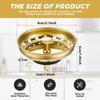 2 Pcs Advanced Sink Kitchen Strainer Filter Sink Stopper Stainless Steel