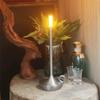 USB Charging Candlelight Table Lamp Metal Construction Touch Control LED Candle Lamp Simple Design LED Light Source