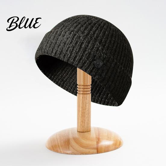 Winter Beanie Hat Beanies Outdoor Women Solid Knitted Men Autumn Warm Color Ribbed Windproof Thick