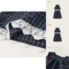Kid Summer Sleeveless Top And Pants Set With Checkered Pattern And Lace Design For Kids Ages 8 And Up