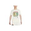 Jordan Gradient Letter Print Round Neck Short Sleeve T-Shirt Men Tops Beige DR1412-133