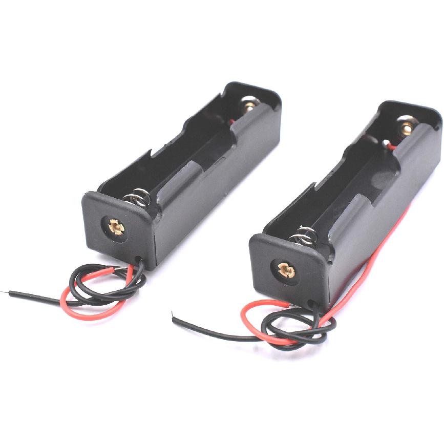 Art&Beauty Pack of 8 Wire Lead Battery Storage Box Case Holder for 18650 Button Top Single Battery