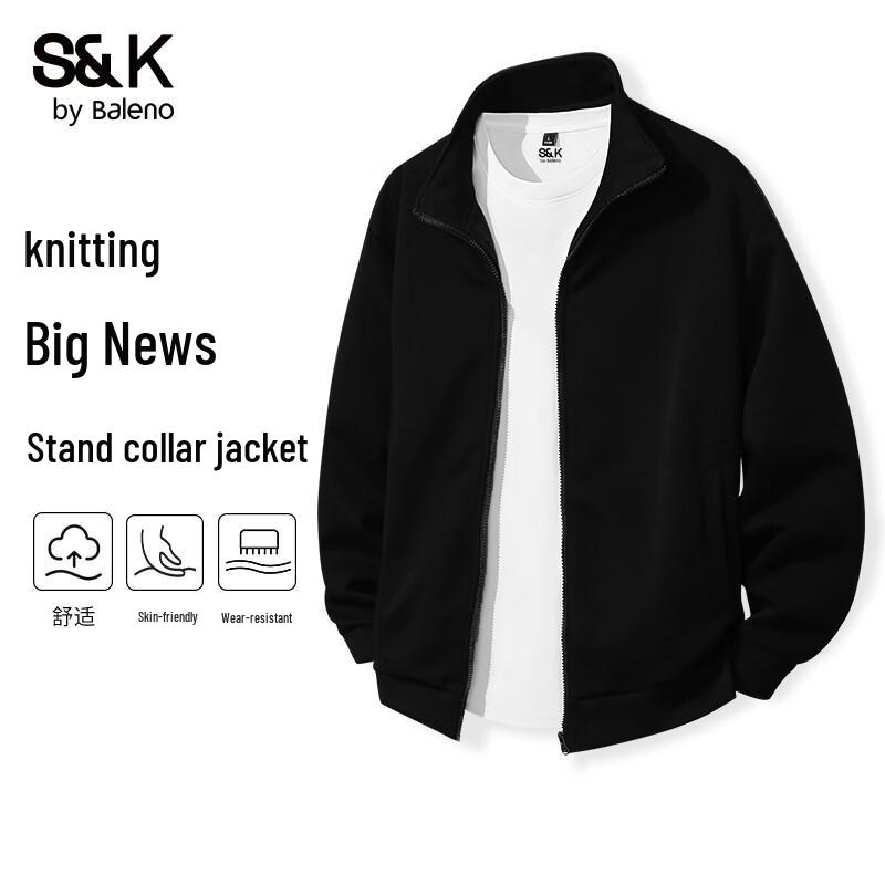 Baleno S&K Series Men's Heavy Knit Stand Collar Sweatshirt