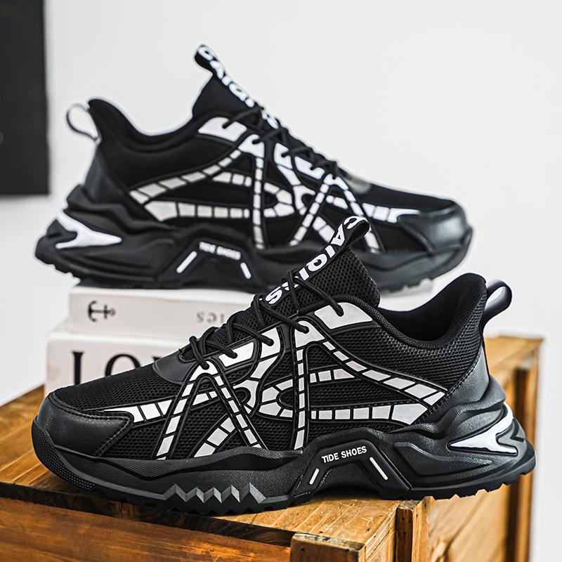 Autumn men's shoes new breathable mesh platform outdoor sports shoes youth versatile casual running shoes