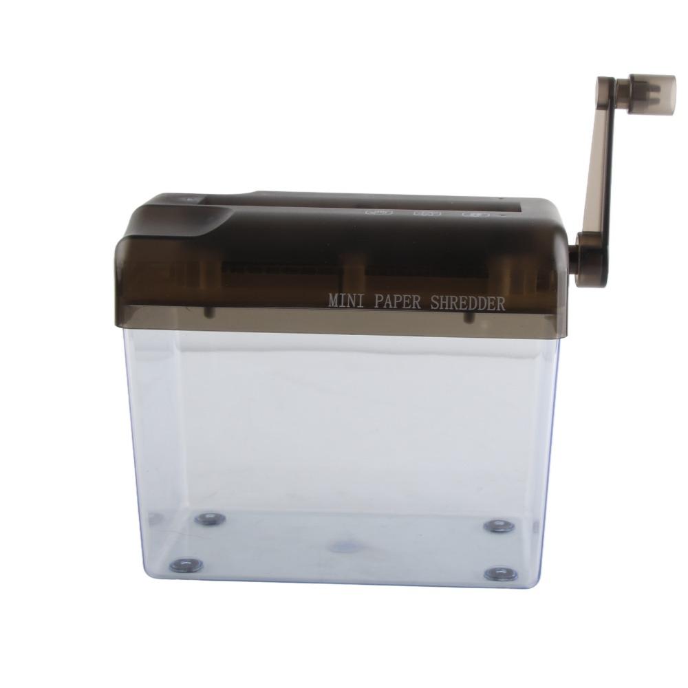 Black Manual Paper Shredder ABS Mini Hand Shredder Mini Hand File Shredder For Home