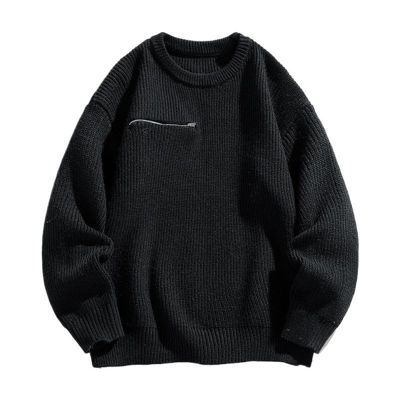 

Грубый свитер на молнии Мужской вязаный свитер Мужская куртка Мужской осенне-зимний свитер-куртка 3XL