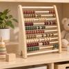 Freestanding Abacus with Wooden Beads Smooth Edges Sturdy RekenrekStyle Counting Tool