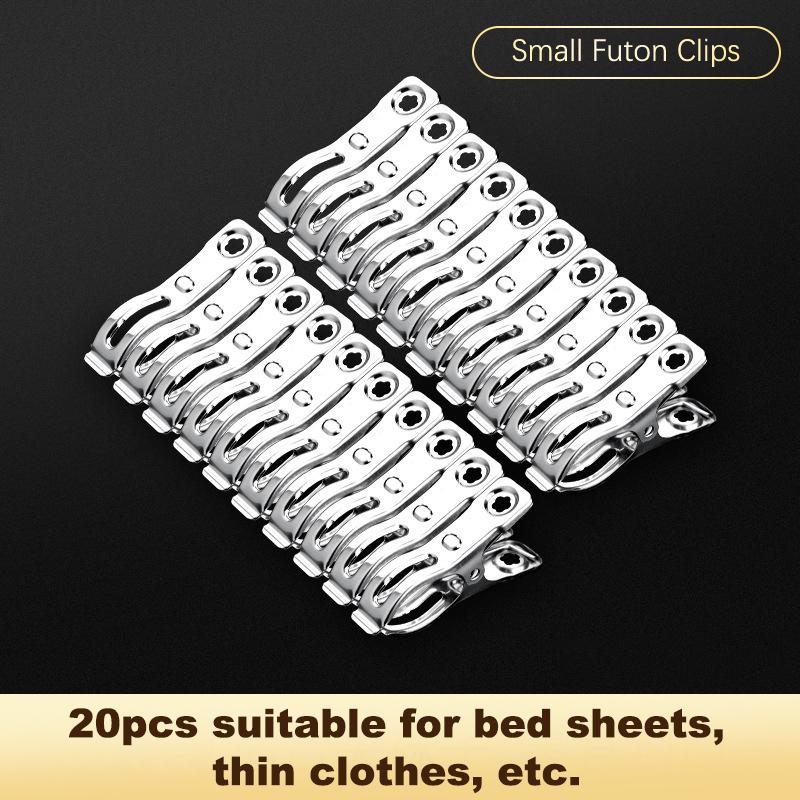 

20/10/8 шт. зажимы для пляжного полотенца металлические прочные ветрозащитные прищепки для одежды зажим для подвешивания одеяла многоразовые нескользящие фиксированные сушильные прищепки 08 20pcs