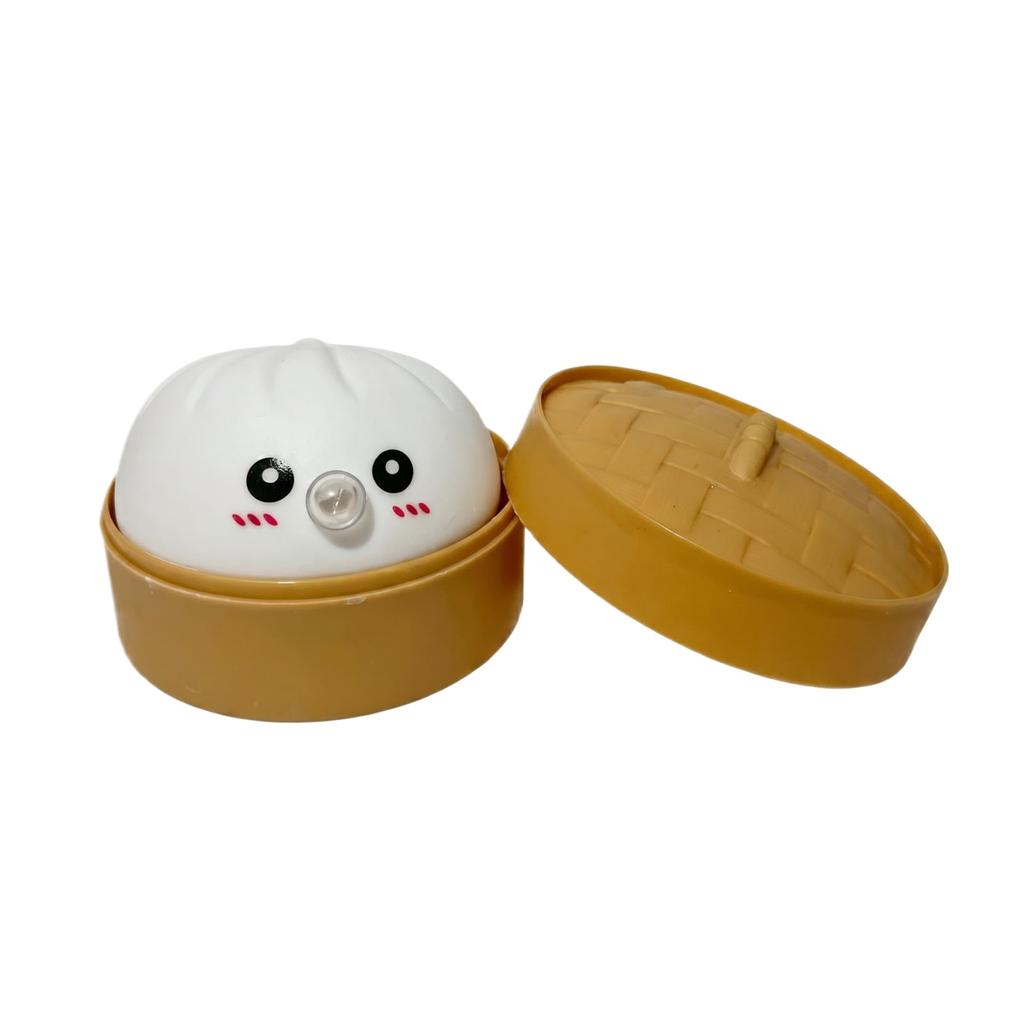 Bao Dumpling Bubble Squeeze Toy In Steamer Box Design Soft Touch Stress Relief Sensory Fidget for Desk Office Home Play
