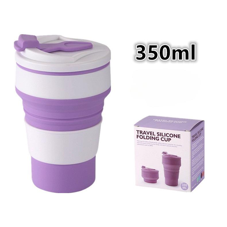 

Silicone Outdoor Water Cup Foldable Retractable Mark Silicone Cup 350ml