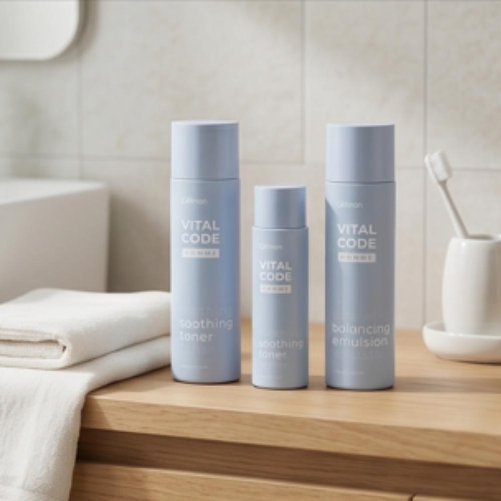 Celltrion Skincare / סט טיפוח Celinon Vital Code Homme / שגרת טיפוח לגברים מחייה ומאזנת שמן-לחות (טונר + תחליב) /מקוריאה