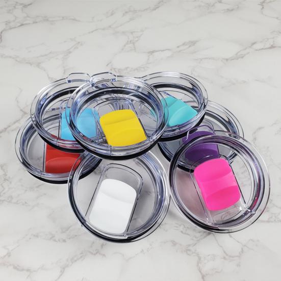 Cup Lid Straw Magnetic Slider Hole Good Sealing Heat-Resistant Anti-Drop Smooth Opening 20/30oz