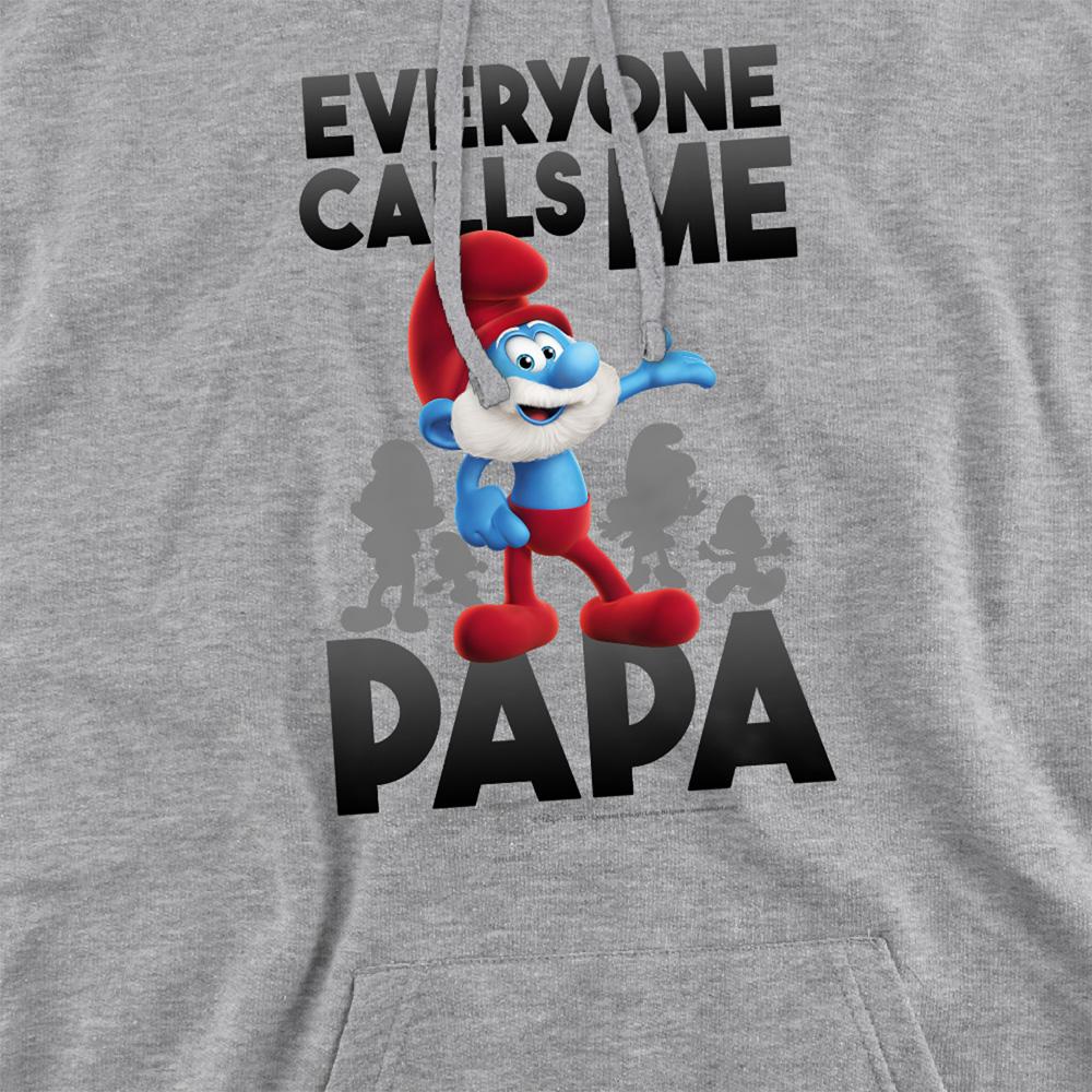 The Smurfs Unisex Adult Call Me Papa Smurf Heather Hoodie