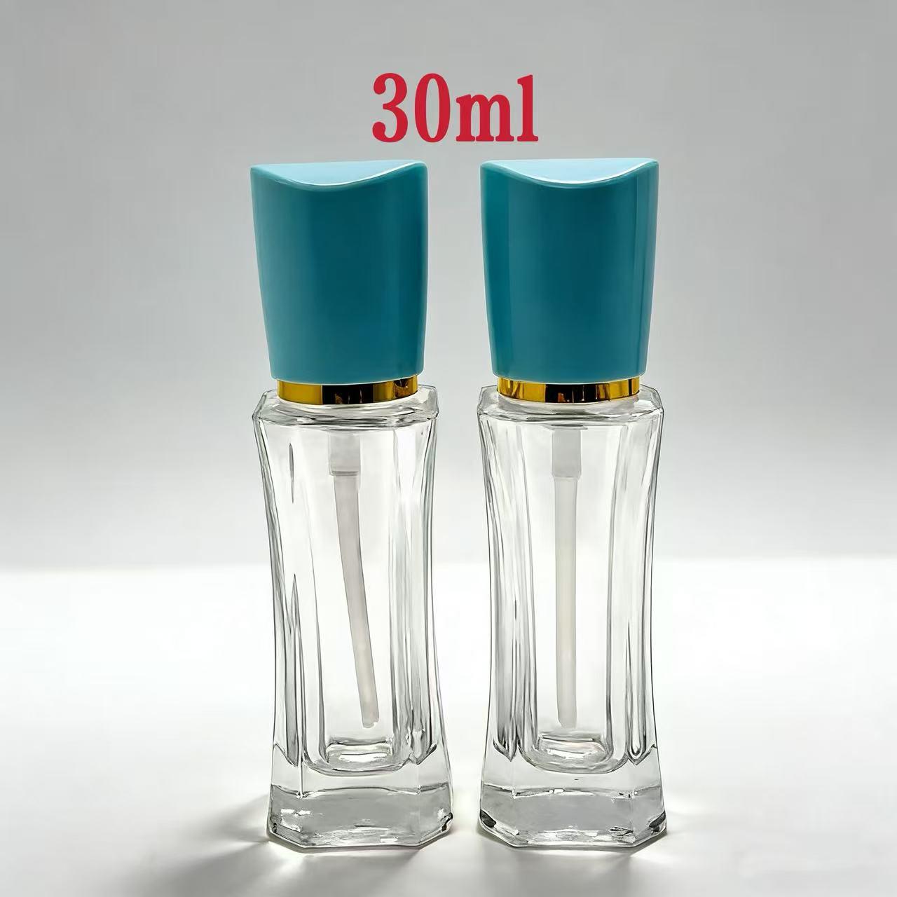 

30g Waist-Cinching Irregular Glass BB Concealer & Lotion Bottle for Cosmetics Refill 30ml Glass