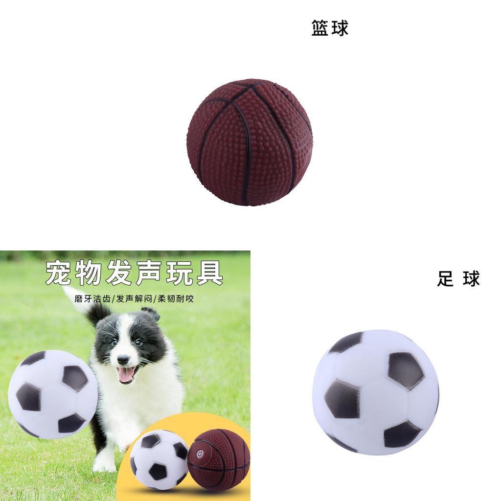 Nowość Pies Zabawka Piłka Z Dźwiękiem Hurtowa Piłka Nożna I Koszykarska Zabawka Dla Zwierząt