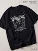 Schwarzes T-Shirt Immortal, Metal Back in
