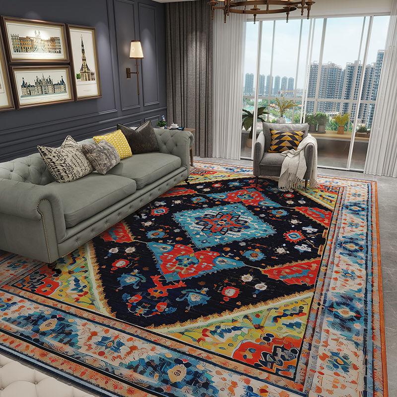 Retro Persischer Stil Heimdekoration Luxusteppich Wohnzimmer Rutschfest Große Größe Raumdekor Lounge Teppich Waschbar Eingangstür Matte