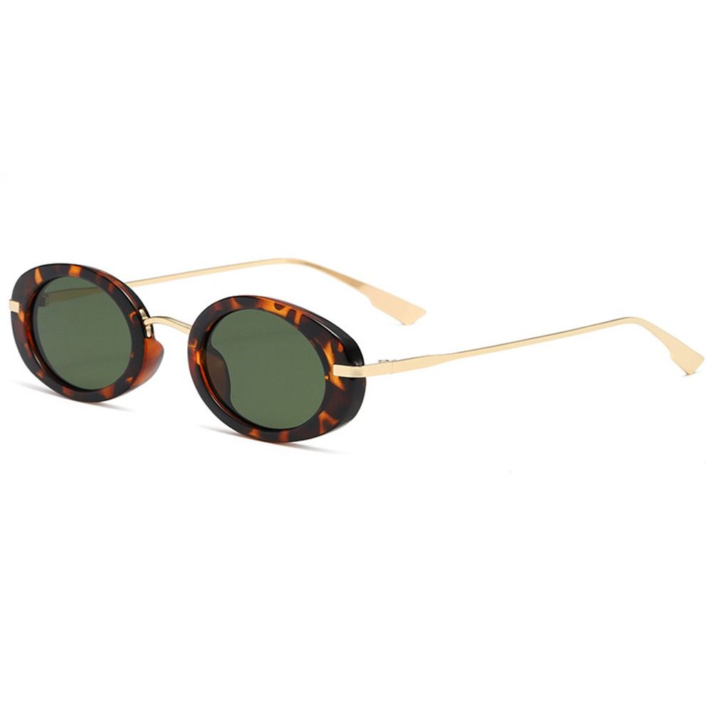 Y2K Small Oval Sunglasses Retro UV400 Shades Fashion Hip Hop Sun Glasses  for Women & Men