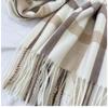 Scarf Women's Winter New Plaid Printing Tassel Imitation Cashmere Scarf Fashion Warm Shawl Scarf