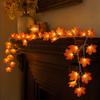 Fall Maple Leaf String Lights 10 LEDs 2M Artificial Leaves for Home Decor