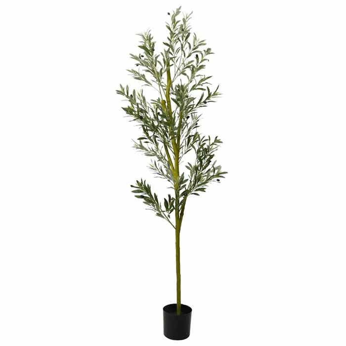 VidaXL Artificial Olive Tree 800 Leaves 200 Cm Green, Artificial Plant, Fake Plant, Fake Tree, Fake Olive Tree, Tree 4103569