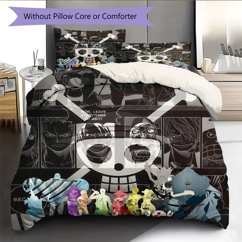Set Copripiumino Trapuntato con Fantasia Unica Decorazione per la Casa Regalo (1 * copripiumino + 2 * federe senza imbottitura).xwn