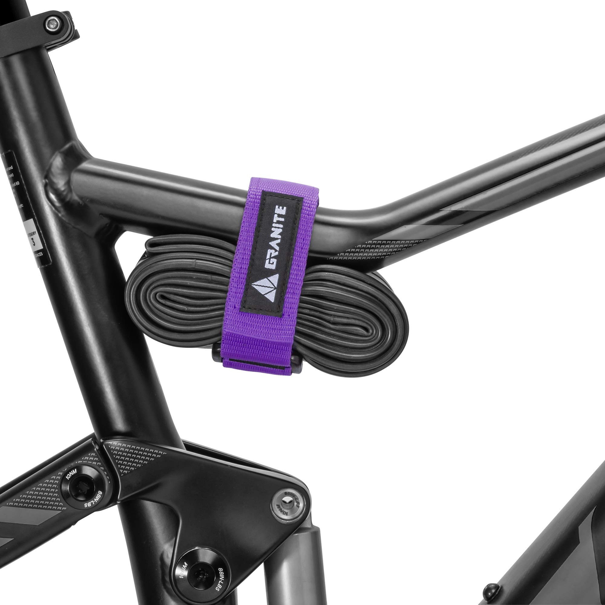

Granite Rockband MTB Frame Carrier Strap for Inner Tubes and Bike Tool Kits Compatible with Mountain Hybrid and Road Bikes - - Bikes, Bikes, (Purple) фиолетовый