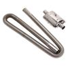 Parking   Heater Exhaust Pipe with Muffler Stainless Steel Fuel     Gas Vent Hose 2.5cm Inner Diameter
