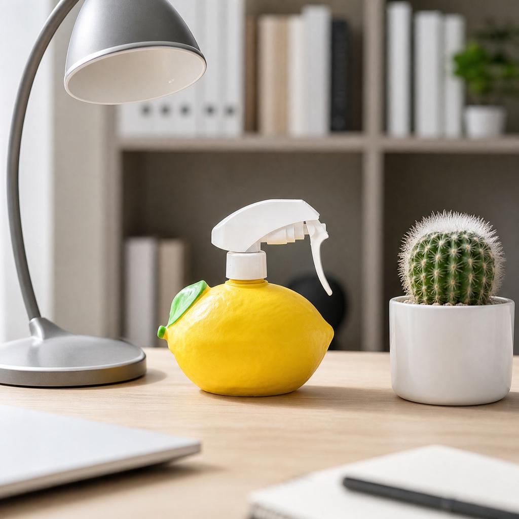 Lemon Spray Bottle Watering Can, Creative Desktop Decoration, Home Garden Plant Watering Tool for Indoor Outdoor