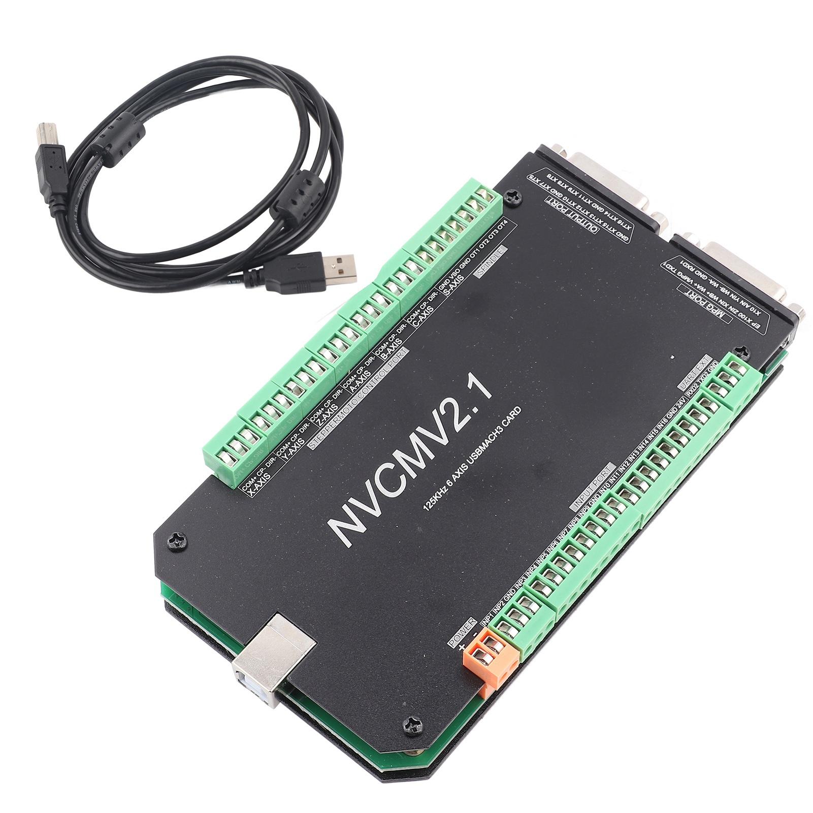 

NVCM 6 Axis CNC Controller USB Interface Board Card for Stepper Motor