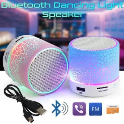 USB FM Mic Blutooth Music For Mobile Phone Tablets Bluetooth Devices LED Portable Mini Wireless Speakers With TF