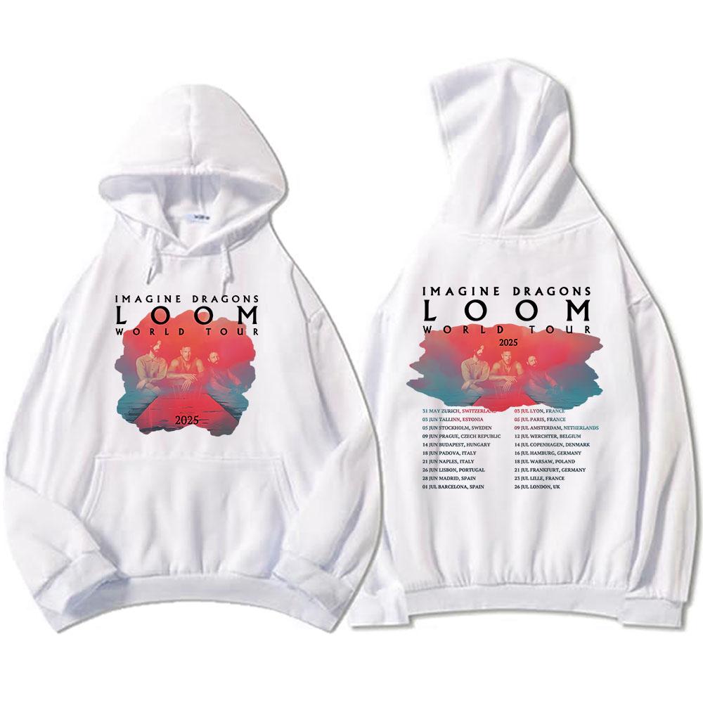 Imagine Dragons Loom Tour 2026 Hoodies Mens Band Hip Hop Unisex Streetwear Fleece Comfortable Soft Oversized Sweatshirts 4XL
