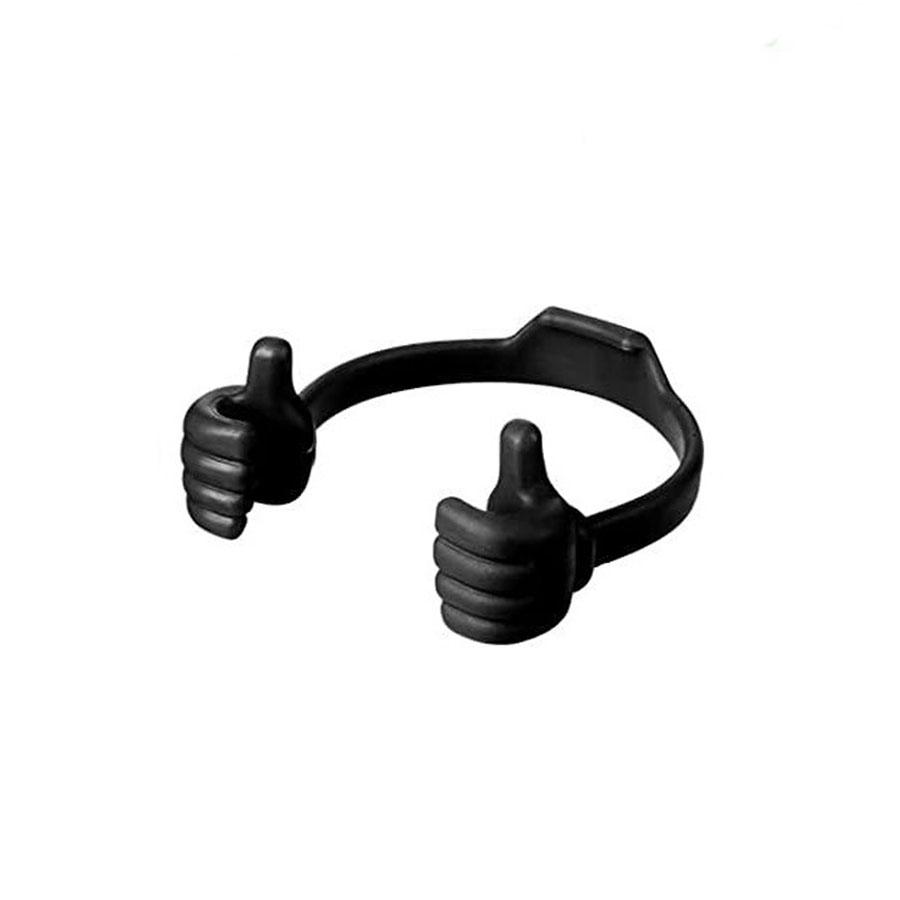 

Thumb Shape Mobile Phone Holder, Creative Desktop Stand for Smartphones, Cute Gift & Desk Decor чёрный