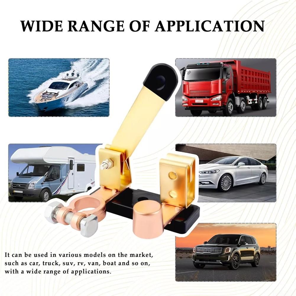 Batterietrennschalter an der oberen Säule schützt vor Kurzschlüssen 12V/24V