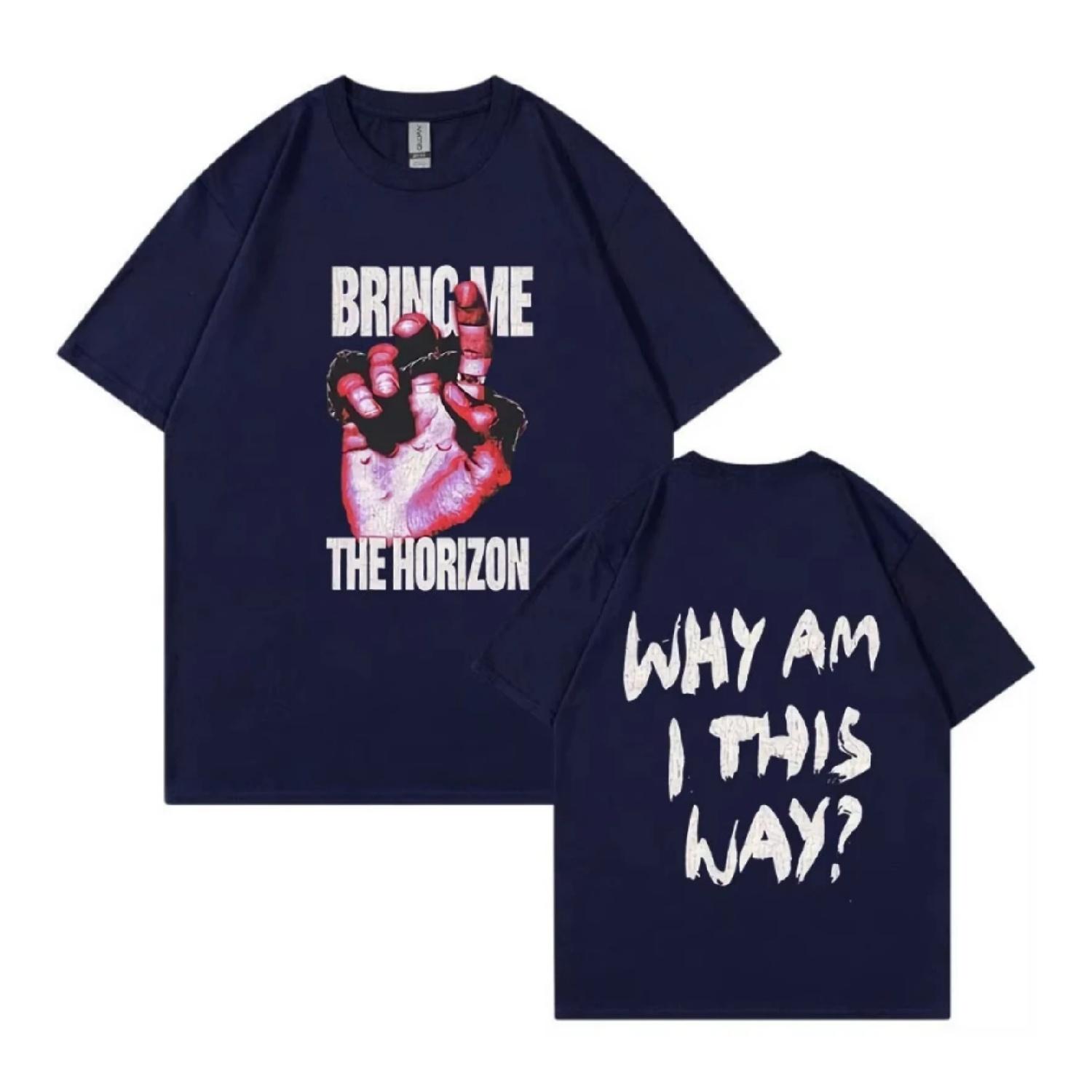 

BMTH BringMe TheHorizon Band T-shirt Men Women Hip Hop Vintage Oversized T Shirt High Quality Cotton Short Sleeve T-shirts XXXXXL чорний