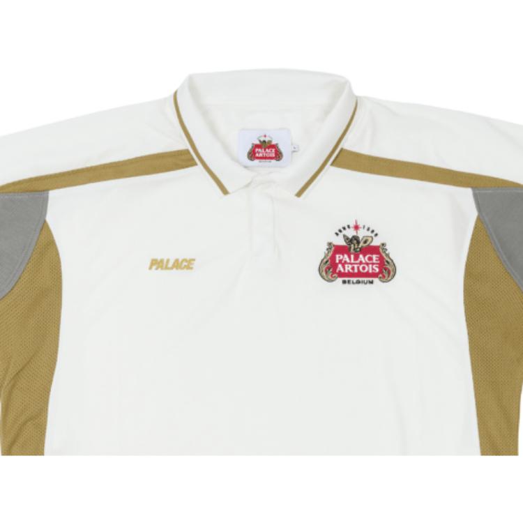 Palace X Stella Artois Tech Polo White Unisex Tops P26STES002