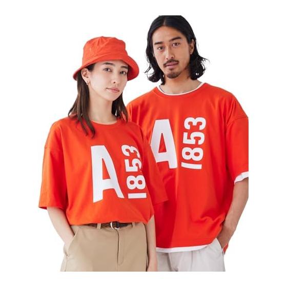 AIGLE T-shirt [Official] EC limited big logo T-shirt men s