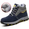 Spring Safety Boots Men Shoes Puncture-Proof Work Boots High Top Steel Toe Shoes Construction Protective Boots