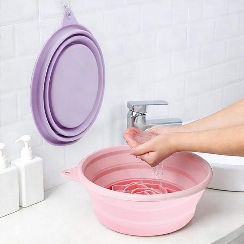 Silikonová skládací miska na ledovou koupel obličeje Pro ponoření obličeje Nástroj pro péči o pleť Domácí Cestování Kosmetická nezbytnost Víceúčelová Péče