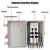 High Strength Plastic Outdoor Electrical Enclosures Weather Resistant Locking Cover For Garden Camping Installations