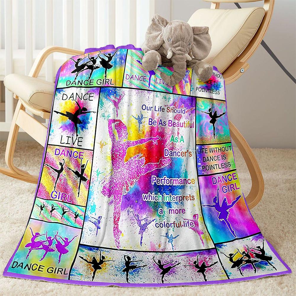 Dance Life Artistry Blankets Are Suitable for Living Rooms, Bedrooms, Camping, and Other Places, Making Them an Ideal Choice for Gifts.